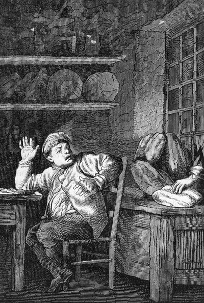Le vol de Jean Valjean - في "" Les Miserables "بقلم فيكتور هوغو ، مريض. بقلم بريون ، أد. هيتزل ولاكروا بواسطة غوستاف بريون