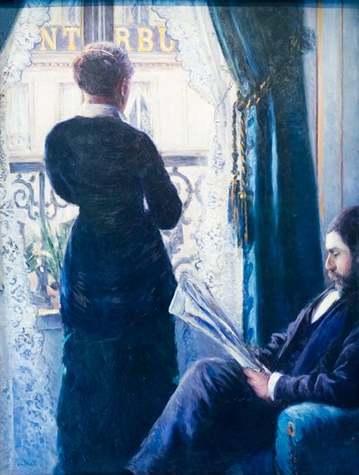 الداخلية ، امرأة على النافذة ، ج. 1880 (زيت على قماش) بواسطة غوستاف كايليبوت