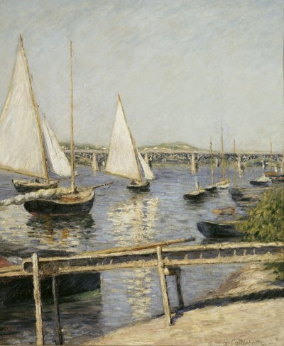 القوارب الشراعية في Argenteuil ، ج. 1888 بواسطة غوستاف كايليبوت