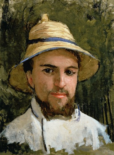 صورة شخصية مع خوذة البيث بواسطة Gustave Caillebotte