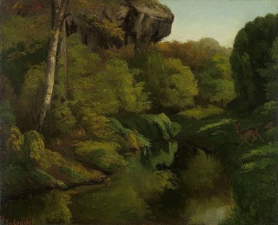 منظر لغابة فونتينبلو. 1855 بواسطة غوستاف كوربيت