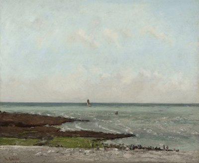 مغاسل الملابس في Low Tide ، Étretat ، 1866 أو 1869 بواسطة غوستاف كوربيت