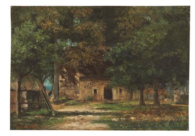 حديقة الأم Toutain في Honfleur ، c.1859-61 بواسطة غوستاف كوربيت