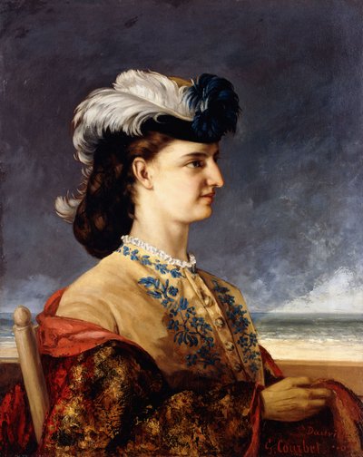 صورة الكونتيسة كارولي ، 1865 بواسطة غوستاف كوربيت