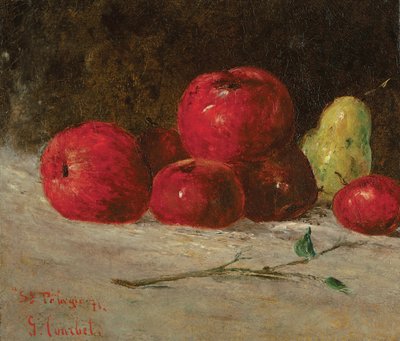 لا تزال الحياة ، التفاح والكمثرى ، 1871 بواسطة غوستاف كوربيت