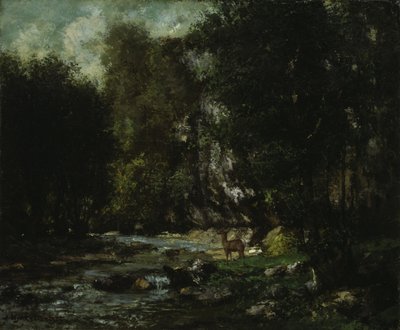 The Brook of Les Puits-Noir ، حوالي عام 1855 (زيت على قماش) بواسطة غوستاف كوربيت