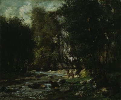 The Brook of Les Puits-Noir ، ج. 1855. بواسطة غوستاف كوربيت