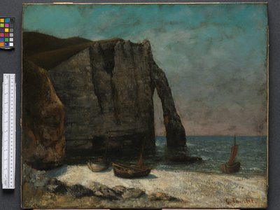 The Cliff at Étretat ، بعد عام 1872 بواسطة غوستاف كوربيت