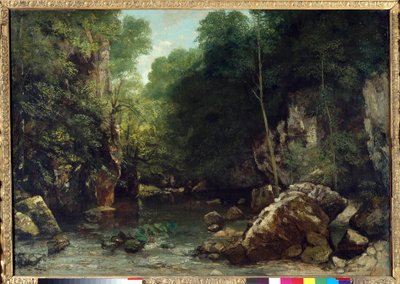 التيار المغطى ، المعروف باسم مدخل وادي بويتس نوار ، دوبس: تأثير رسم الشفق بواسطة غوستاف كوربيه (1819-1877) 1865 خافت. 0.94 × 1.35 م. باريس. متحف أورساي بواسطة غوستاف كوربيت