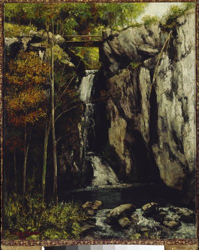 The fall of Gour de Conche, Myon (oil on canvas بواسطة غوستاف كوربيت