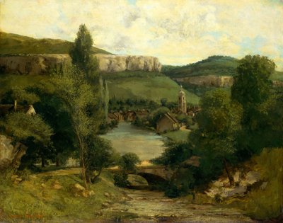 منظر لأوران ، c.1850 بواسطة غوستاف كوربيت
