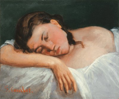 فتاة نائمة ، 1847 بواسطة غوستاف كوربيت