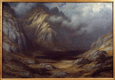 بحيرة في اسكتلندا بعد العاصفة. لوحة لغوستاف دوري (1832-1883) بواسطة غوستاف دور