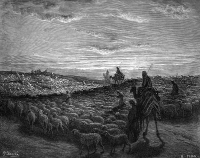 أبرام في رحلته إلى كنعان - الكتاب المقدس بواسطة غوستاف دور