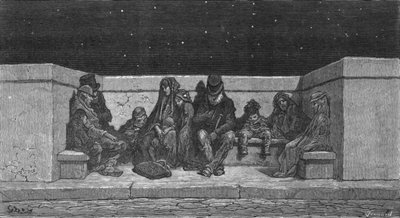 "نائم تحت النجوم" ، 1872. بواسطة غوستاف دور