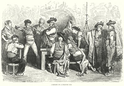 شركة في نزل إسباني (نقش) بواسطة غوستاف دور