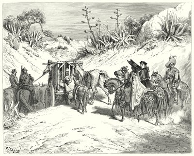 دون كيشوت لـ Gustave Dore: "كان المنسق منتبهًا جدًا ، وكان يعتقد أنه رجل يتمتع بحكم سليم" (نقش) بواسطة غوستاف دور