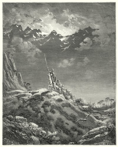 Gustave Dores Don Quixote: "Towards the kingdom of Micomicon" (engraving) بواسطة غوستاف دور