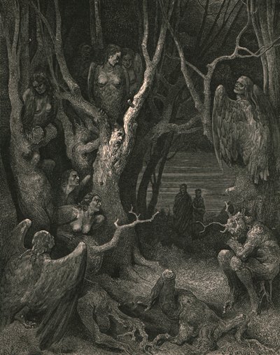 هنا يصنع العاشقون المتوحشون عشهم ، c1890. بواسطة غوستاف دور