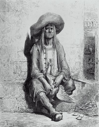 رسم توضيحي للدجاجة مع البيض الذهبي ، من "خرافات" لجان دي لافونتين (1621-1695) بواسطة غوستاف دور