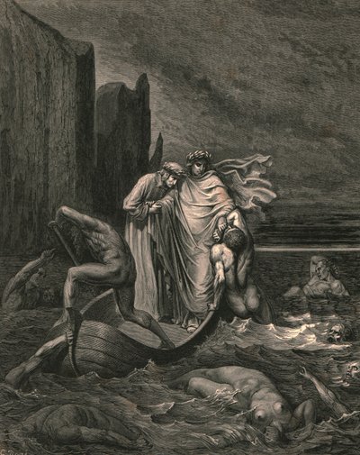 معلمي حكيم مدرك ، دفعه مرة أخرى ، c1890. بواسطة غوستاف دور