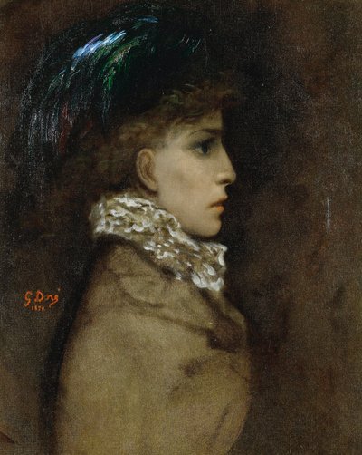 صورة للممثلة سارة برنهارد (1844-1923) لوحة لغوستاف دوري (1832-1883) بواسطة غوستاف دور