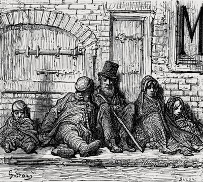 "بلا سقف!" ، 1872. بواسطة غوستاف دور