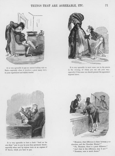 Sketches Humorous and Grotesque by Gustave Dore (engraving) بواسطة غوستاف دور