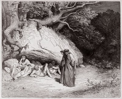 الكوميديا الإلهية (لا ديفينا كوميديا ، الكوميديا الإلهية) ، جحيم ، كانتو 4: الأرواح البريئة في طي النسيان - بقلم دانتي أليغييري (1265-1321) - رسم من غوستاف دوري (1832-1883) بواسطة غوستاف دور