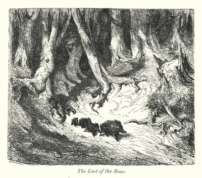 آخر الخنزير البري (نقش) بواسطة غوستاف دور