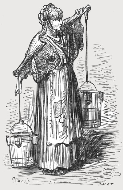 "المرأة الحليب" ، 1872. بواسطة غوستاف دور