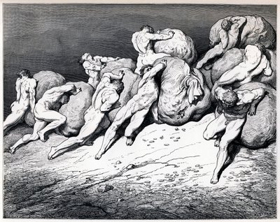 المكتنزون والمبذرون ، 1857. بواسطة غوستاف دور