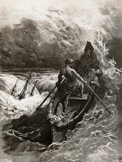 الملاح ، من Rime of the Ancient Mariner ، قصيدة كتبها Samuel Taylor Coleridge (1772-1834) ، رسم إيضاحي لـ Gustave Dore '(1832-1883) بواسطة غوستاف دور