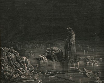 صرخت في فروة رأسه ، صرخت: اسمك ، أو لا يجب أن يكون الشعر هنا ، c1890. بواسطة غوستاف دور