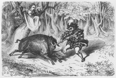 فيوليت وأورسون ، رسم توضيحي لـ "Ourson" من "Les Nouveaux Contes de Fees" للكاتب Comtesse de Segur (1799-1874) بواسطة غوستاف دور