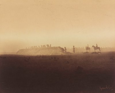 مناورات الفرسان، معسكر شالون، 1857 (صورة فوتوغرافية) بواسطة غوستاف ليجراي