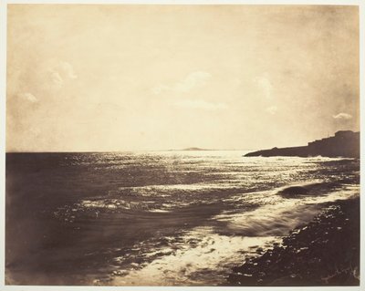 البحر الأبيض المتوسط مع جبل أجده ، 1857. بواسطة غوستاف ليجراي