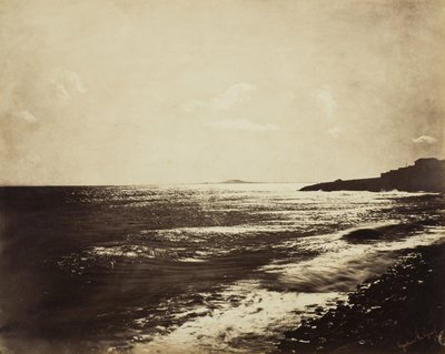البحر الأبيض المتوسط مع جبل أغد ، 1857 بواسطة غوستاف ليجراي