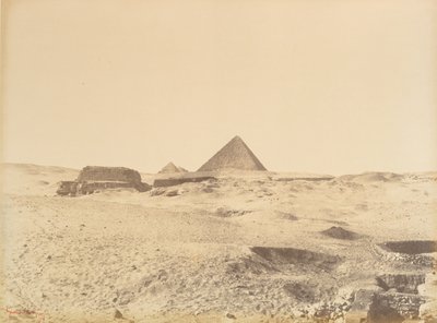 أهرامات الجيزة ، ١٨٦٥-٦٩. بواسطة غوستاف ليجراي