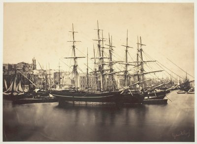 سفن في ميناء سيت ، 1857. بواسطة غوستاف ليجراي