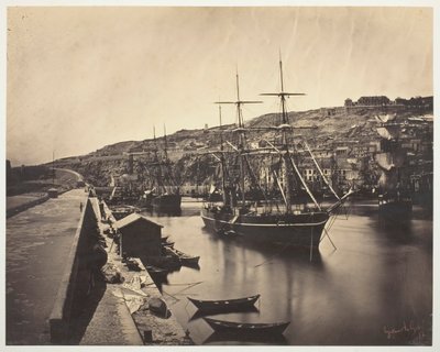 ميناء ومدينة Sète-Mediterranean Port et Ville de Sète-Mediterranée ، 1857. بواسطة غوستاف ليجراي