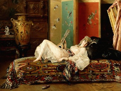 Odalisque مستلق ، بواسطة غوستاف ليونارد دي جونغ