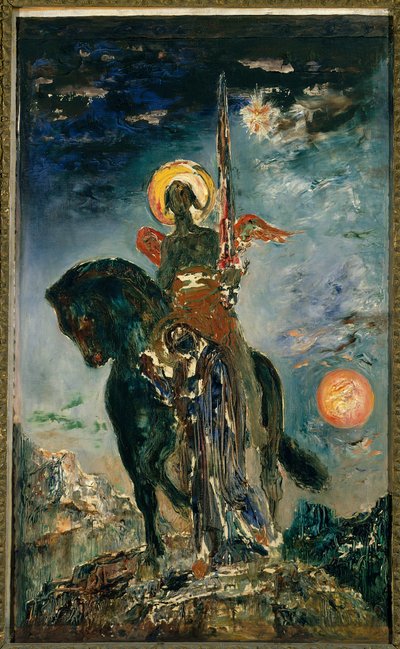 لوحة الحديقة وملاك الموت لجوستاف مورو (1826-1898) صن. 1،10 X 0،37 م. باريس ، متحف غوستاف مورو بواسطة غوستاف مورو