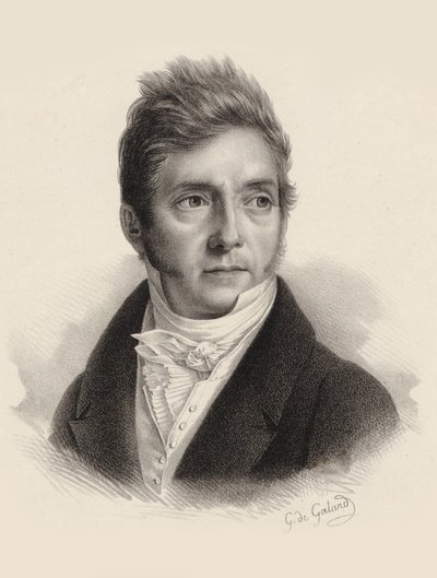 صورة للمؤلف بيير جاك جوزيف رود 1774-1830. بواسطة جوستاف دي جالارد