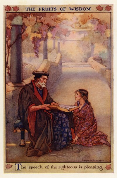 ثمار الحكمة (طباعة حجرية ملونة) بواسطة جوينيد م.هدسون