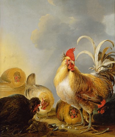 مجموعة من مزارع فارم 1643 بواسطة Gysbert Hondecoeter