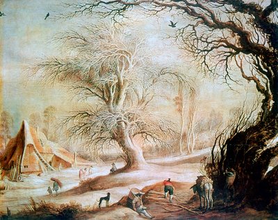 "المناظر الطبيعية الشتوية" ، c1606-1656 بواسطة Gysbrecht Leytens