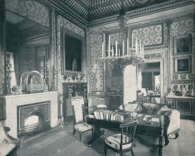 قاعة الأمير برينسز للكتابة في قصر باكنغهام ، c1899 ، 1901 بواسطة HN King