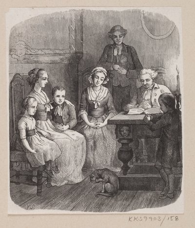 رسم توضيحي لـ "كل شيء في مكانه الصحيح" في HC Andersen ، "Eventyr og Histories" ، المجلد 2 بواسطة إدوارد كريتزشمار