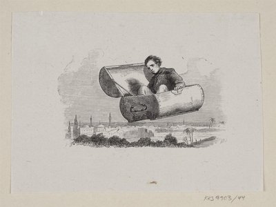 رسم توضيحي لـ "The Flying Suitcase" في HC Andersen ، "Fairy Tales and Stories" ، المجلد 1 بواسطة إدوارد كريتزشمار
